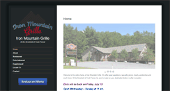 Desktop Screenshot of ironmountaingrille.com